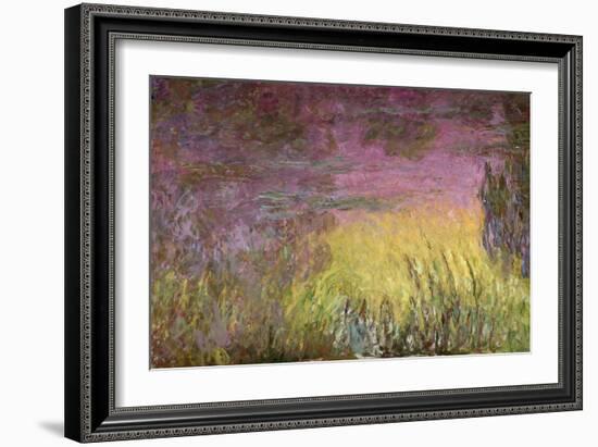 Waterlilies at Sunset, 1915-26-Claude Monet-Framed Giclee Print