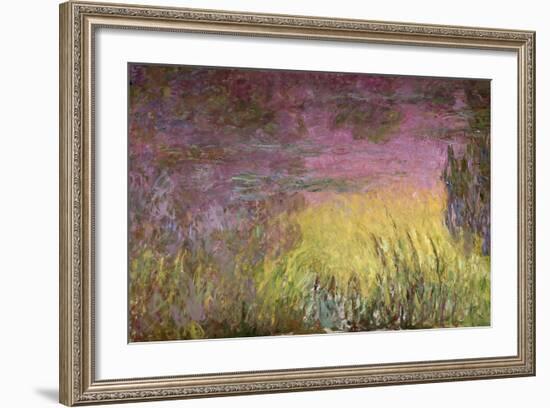 Waterlilies at Sunset, 1915-26-Claude Monet-Framed Giclee Print