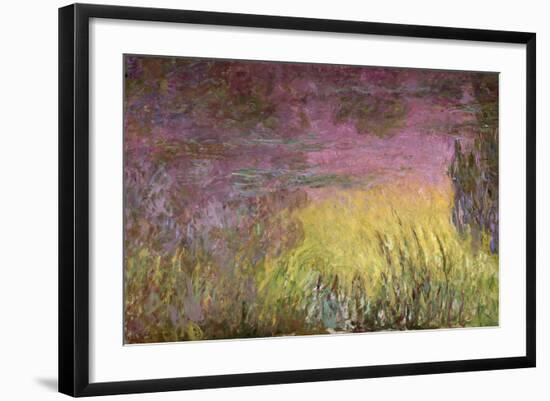 Waterlilies at Sunset, 1915-26-Claude Monet-Framed Giclee Print