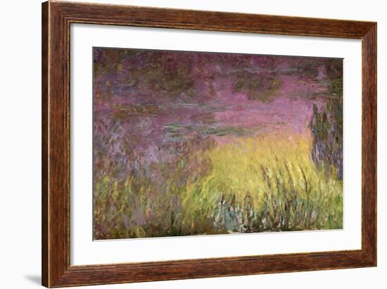 Waterlilies at Sunset, 1915-26-Claude Monet-Framed Giclee Print