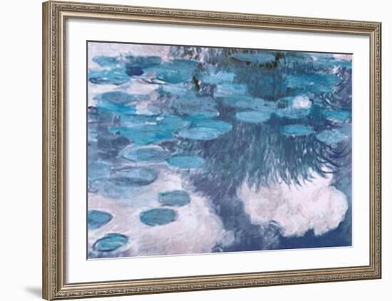 Waterlilies, c.1917-Claude Monet-Framed Art Print