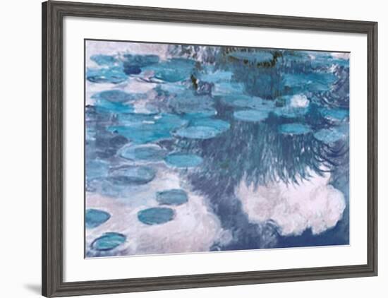 Waterlilies, c.1917-Claude Monet-Framed Art Print