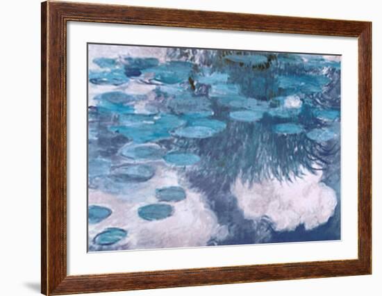 Waterlilies, c.1917-Claude Monet-Framed Art Print