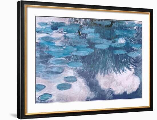 Waterlilies, c.1917-Claude Monet-Framed Art Print