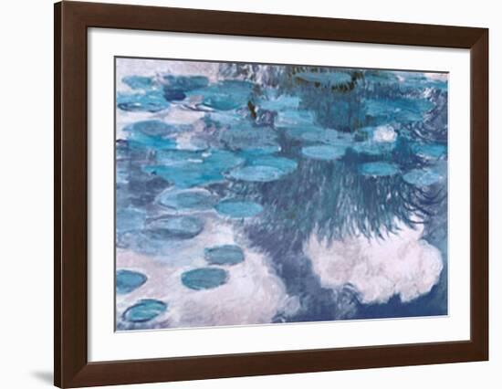 Waterlilies, c.1917-Claude Monet-Framed Art Print