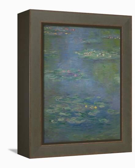 Waterlilies, Detail, 1903-Claude Monet-Framed Premier Image Canvas