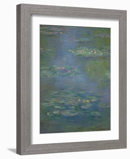 Waterlilies, Detail, 1903-Claude Monet-Framed Giclee Print