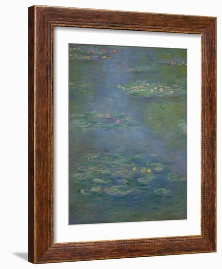 Waterlilies, Detail, 1903-Claude Monet-Framed Giclee Print