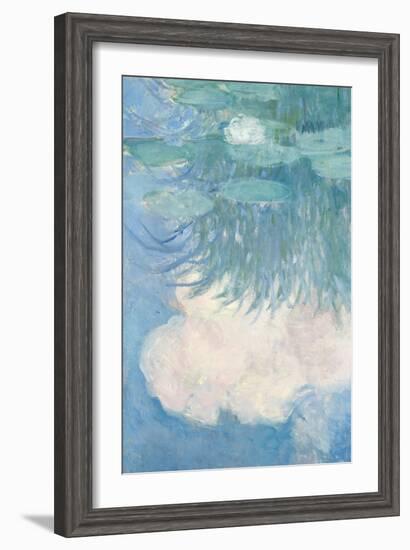 Waterlilies, Detail, 1914-17-Claude Monet-Framed Giclee Print