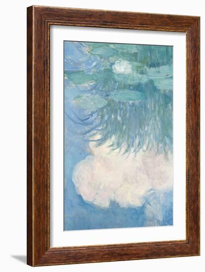 Waterlilies, Detail, 1914-17-Claude Monet-Framed Giclee Print