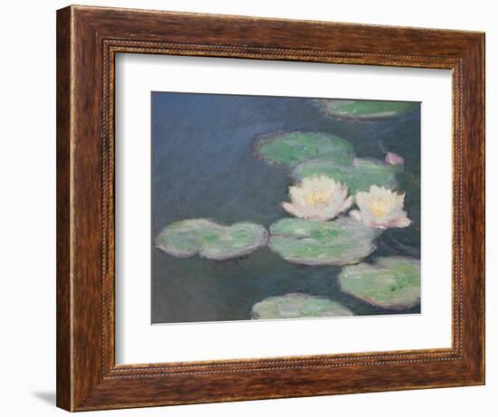 Waterlilies, Evening; Detail-Claude Monet-Framed Premium Giclee Print