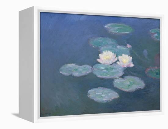 Waterlilies, Evening-Claude Monet-Framed Premier Image Canvas
