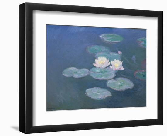 Waterlilies, Evening-Claude Monet-Framed Premium Giclee Print