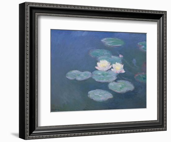 Waterlilies, Evening-Claude Monet-Framed Premium Giclee Print