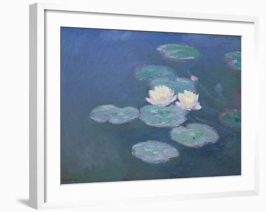 Waterlilies, Evening-Claude Monet-Framed Giclee Print