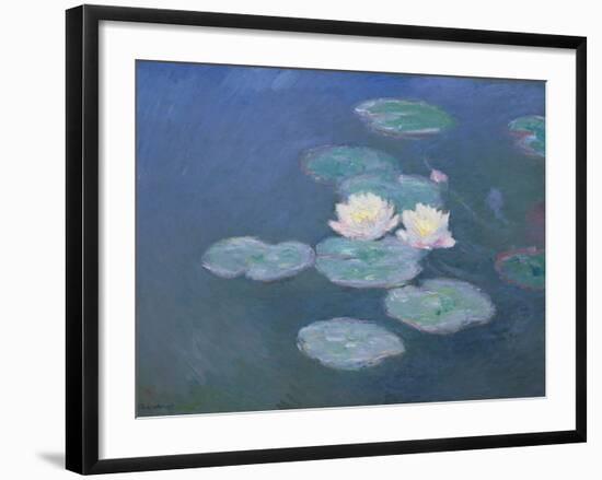 Waterlilies, Evening-Claude Monet-Framed Giclee Print