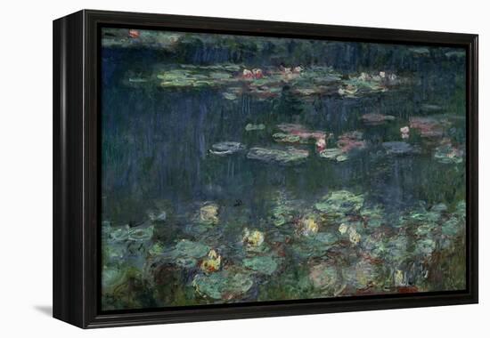 Waterlilies: Green Reflections, 1914-18 (Right Section)-Claude Monet-Framed Premier Image Canvas