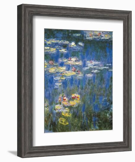 Waterlilies: Green Reflections-Claude Monet-Framed Art Print