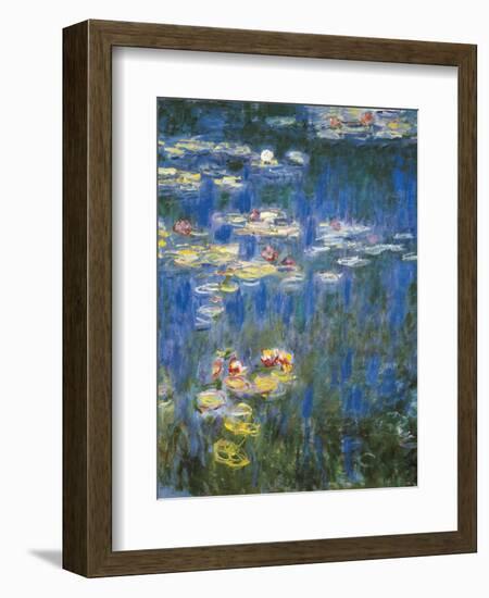 Waterlilies: Green Reflections-Claude Monet-Framed Art Print