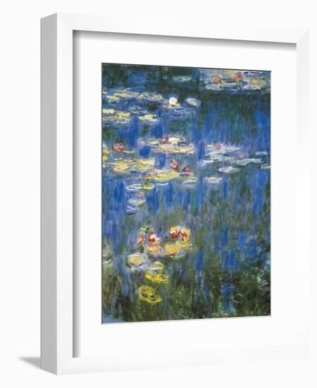 Waterlilies: Green Reflections-Claude Monet-Framed Art Print