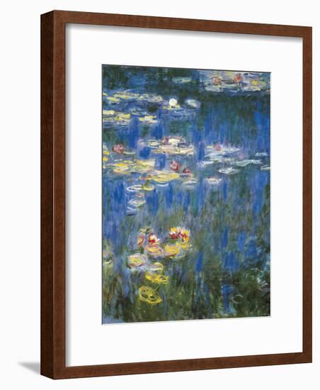 Waterlilies: Green Reflections-Claude Monet-Framed Art Print