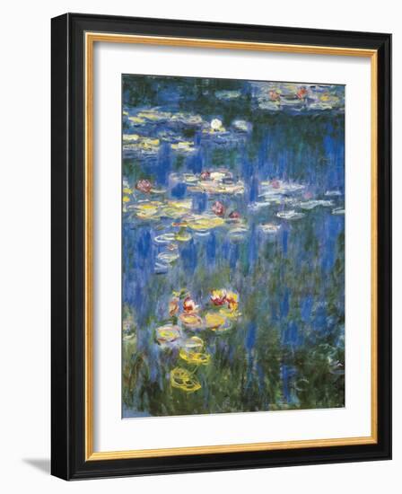 Waterlilies: Green Reflections-Claude Monet-Framed Art Print