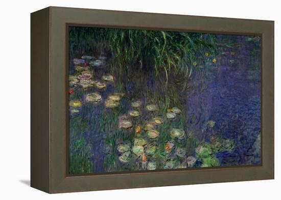 Waterlilies (Les Nympheas), Study of the Morning Water-Claude Monet-Framed Premier Image Canvas