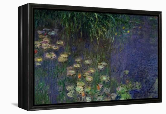 Waterlilies (Les Nympheas), Study of the Morning Water-Claude Monet-Framed Premier Image Canvas