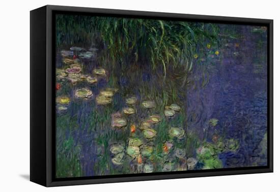 Waterlilies (Les Nympheas), Study of the Morning Water-Claude Monet-Framed Premier Image Canvas