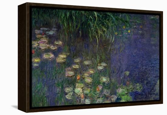 Waterlilies (Les Nympheas), Study of the Morning Water-Claude Monet-Framed Premier Image Canvas