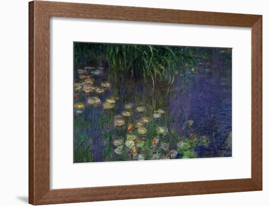 Waterlilies (Les Nympheas), Study of the Morning Water-Claude Monet-Framed Giclee Print