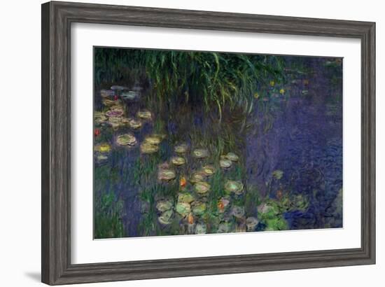 Waterlilies (Les Nympheas), Study of the Morning Water-Claude Monet-Framed Giclee Print