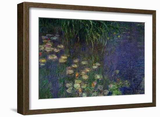 Waterlilies (Les Nympheas), Study of the Morning Water-Claude Monet-Framed Giclee Print