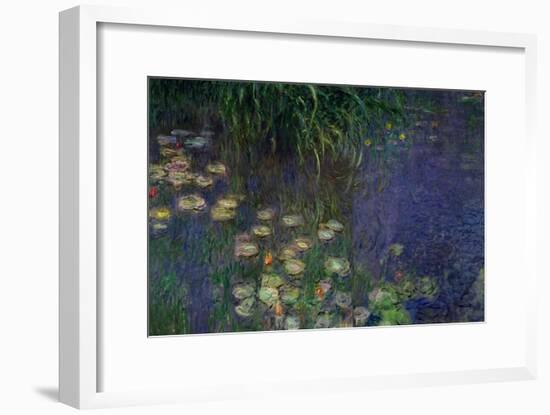 Waterlilies (Les Nympheas), Study of the Morning Water-Claude Monet-Framed Giclee Print