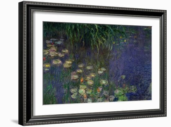 Waterlilies (Les Nympheas), Study of the Morning Water-Claude Monet-Framed Giclee Print