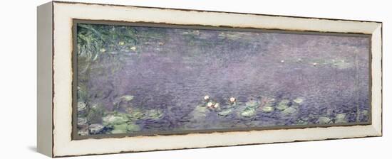 Waterlilies: Morning, 1914-18 (Centre Left Section)-Claude Monet-Framed Premier Image Canvas