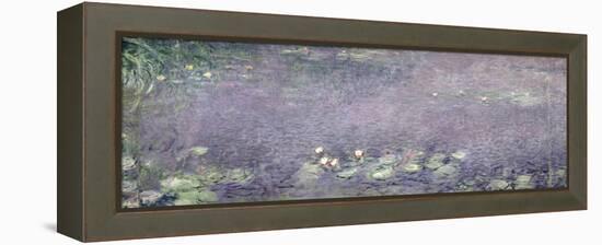 Waterlilies: Morning, 1914-18 (Centre Left Section)-Claude Monet-Framed Premier Image Canvas