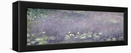 Waterlilies: Morning, 1914-18 (Centre Left Section)-Claude Monet-Framed Premier Image Canvas