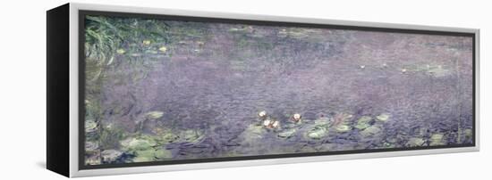 Waterlilies: Morning, 1914-18 (Centre Left Section)-Claude Monet-Framed Premier Image Canvas