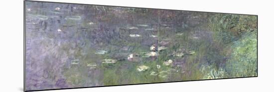 Waterlilies: Morning, 1914-18 (Right Section)-Claude Monet-Mounted Giclee Print