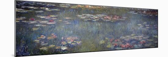 Waterlilies Pond, Green Reflection, 1920-25 (oil on canvas)-Claude Monet-Mounted Giclee Print