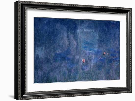 Waterlilies: Reflections of Trees, Detail from the Central Section, 1915-26-Claude Monet-Framed Giclee Print