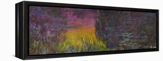 Waterlilies, Sunset-Claude Monet-Framed Premier Image Canvas