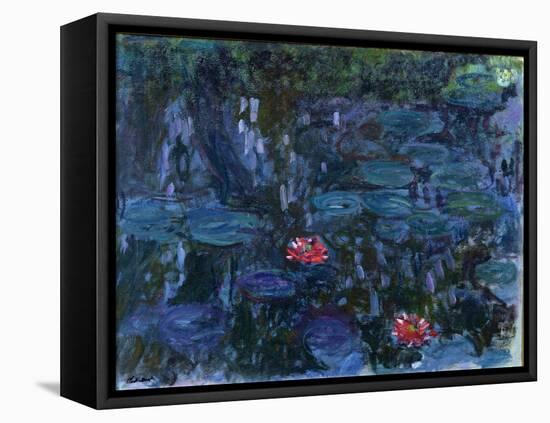 Waterlilies with Reflections of a Willow Tree, 1916-19-Claude Monet-Framed Premier Image Canvas