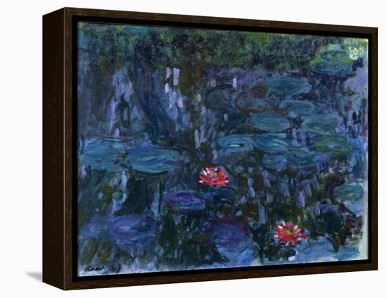 Waterlilies with Reflections of a Willow Tree, 1916-19-Claude Monet-Framed Premier Image Canvas