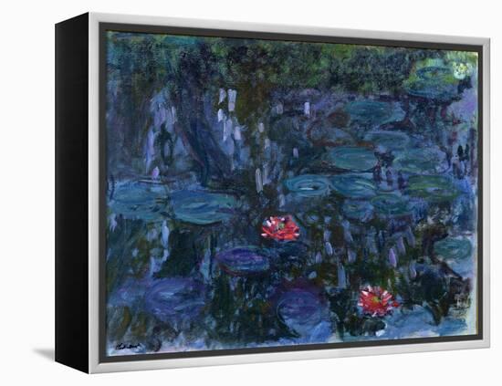 Waterlilies with Reflections of a Willow Tree, 1916-19-Claude Monet-Framed Premier Image Canvas