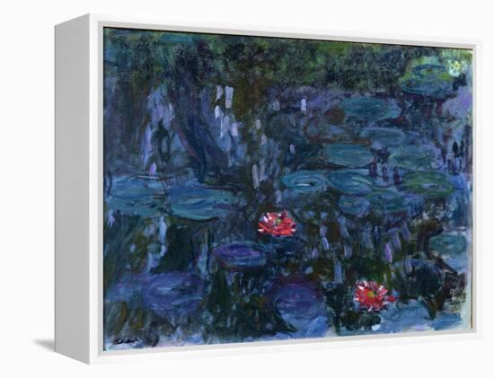 Waterlilies with Reflections of a Willow Tree, 1916-19-Claude Monet-Framed Premier Image Canvas