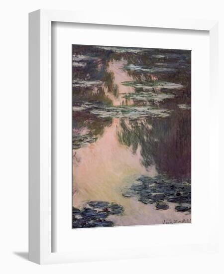 Waterlilies with Weeping Willows, 1907-Claude Monet-Framed Giclee Print