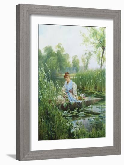 Waterlillies-Alfred Augustus Glendening II-Framed Giclee Print