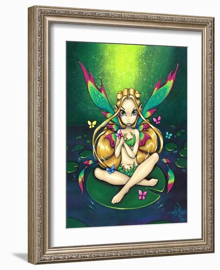 Waterlily Fairy-Jasmine Becket-Griffith-Framed Art Print